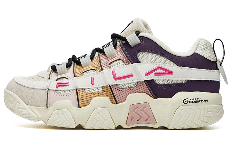 FILA FUSION ADE Feile Trendy Brand Barricade Low Top Basketball Shoes Women's Nostalgic Purple