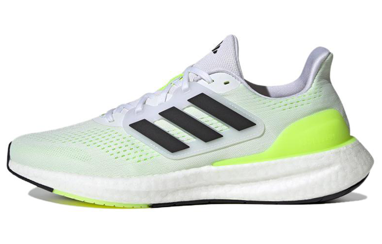 Adidas PureBoost 23 Shoes 'Cloud White Black Lucid Lemon'