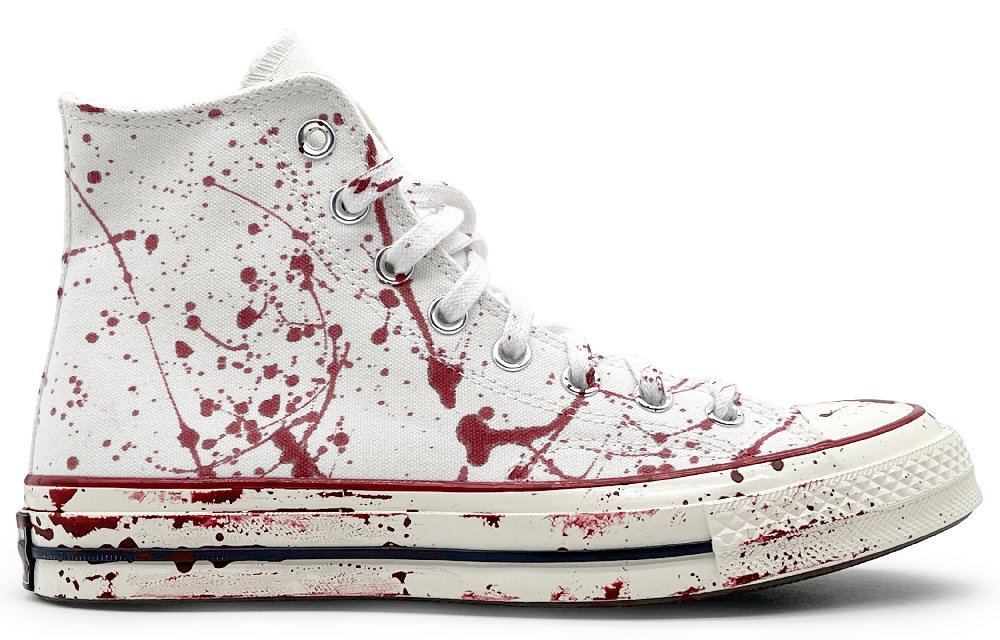 Converse 1970s Canvas Shoes Unisex High-Top White/Black/Red