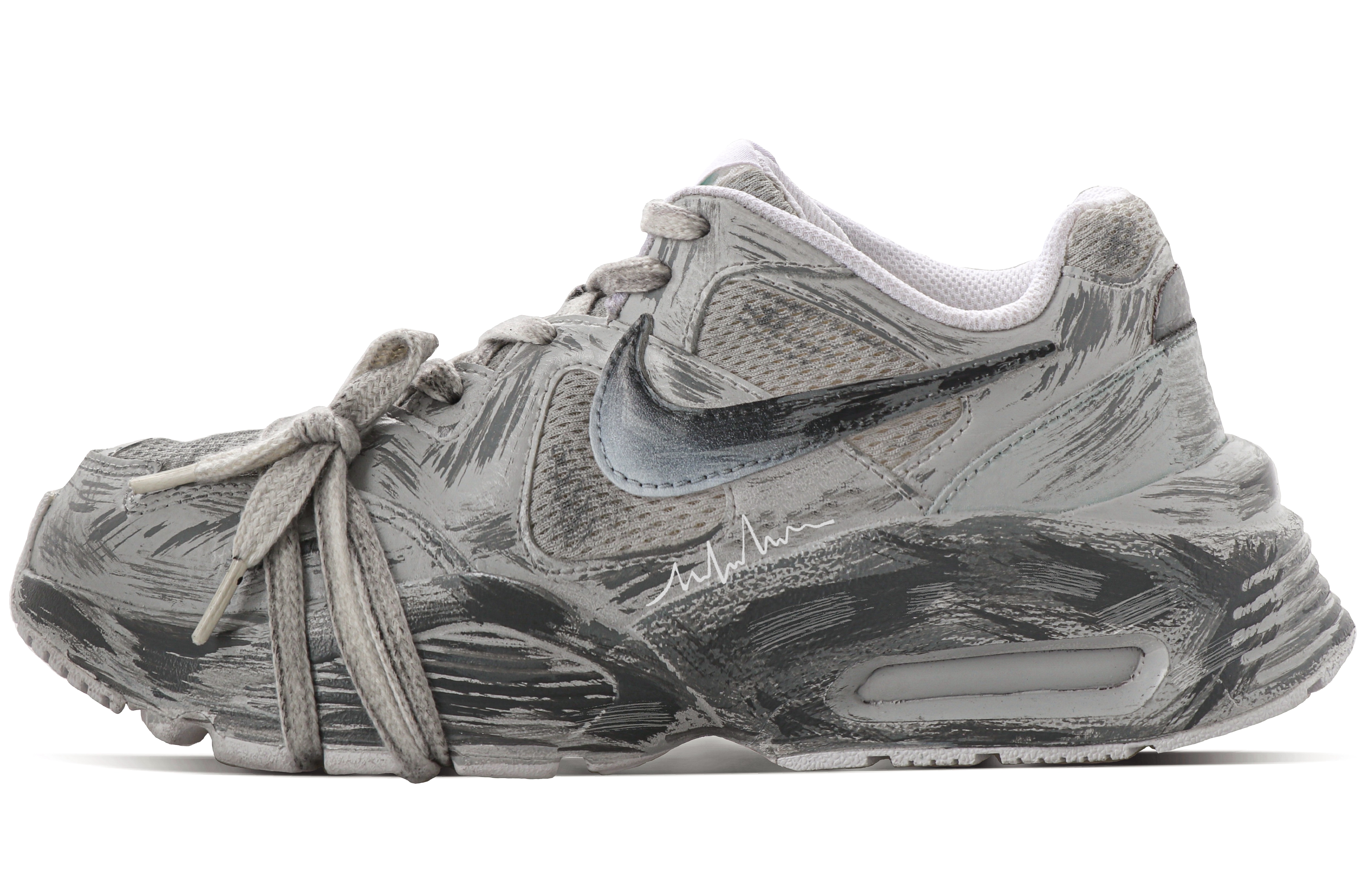 Nike Air Max Fusion Slip Resistant, Abrasion Resistant, Lightweight Low Top Running Shoes Women's Gray