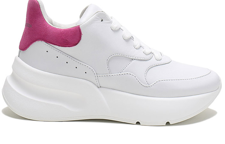 Alexander McQueen Oversized Runner Sneakers 'White Rose Pink' Women's