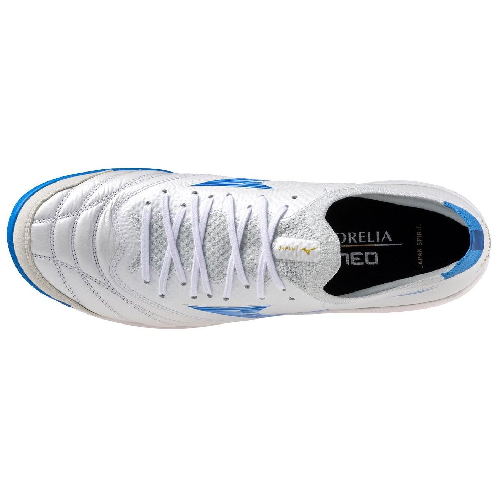 Mizuno Morelia Neo TF Rubber Broken Studs Soccer Shoes Unisex White