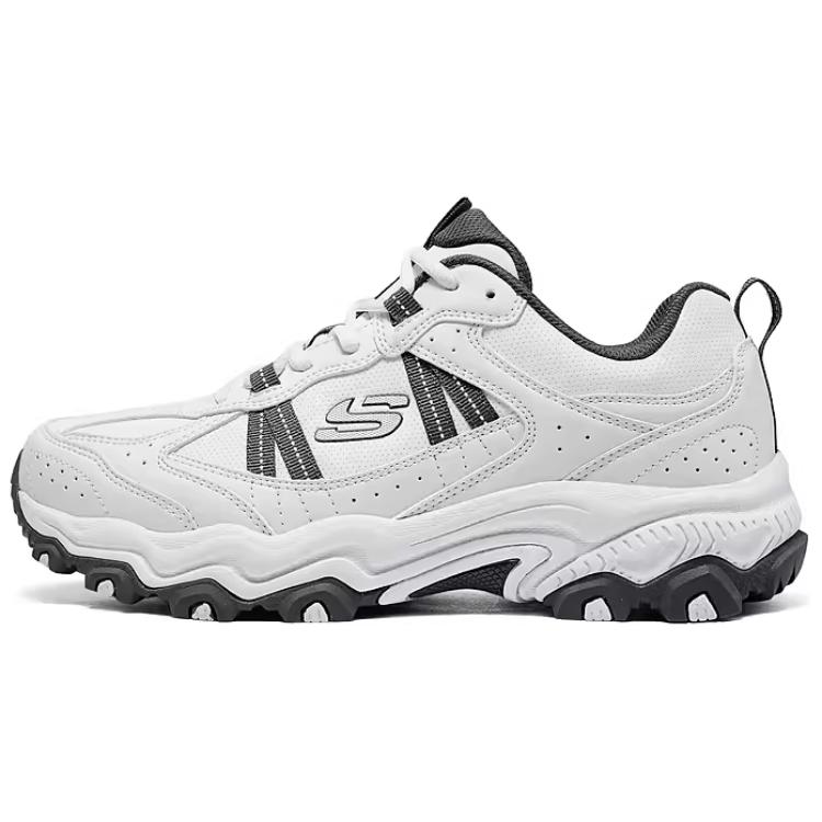 Skechers OUTDOOR Anti-Slip Wear-Resistant Low-Top Trekking Shoes Men's White Gray