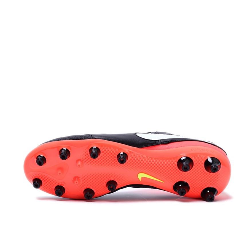 Nike Tiempo Genio 2 Leather Ag Pro 'Black Orange' купить в интернет-магазине Yoocart с быстрой доставкой по России.