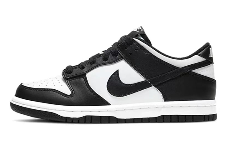 Nike Dunk Anti-Slip Wear-Resistant Low-Top Skateboard Shoes GS Black White