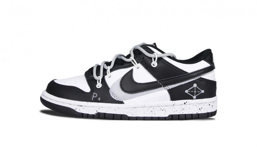Nike Dunk Low Panda P4 Molecule Low-Top Skateboard Shoes GS Black White
