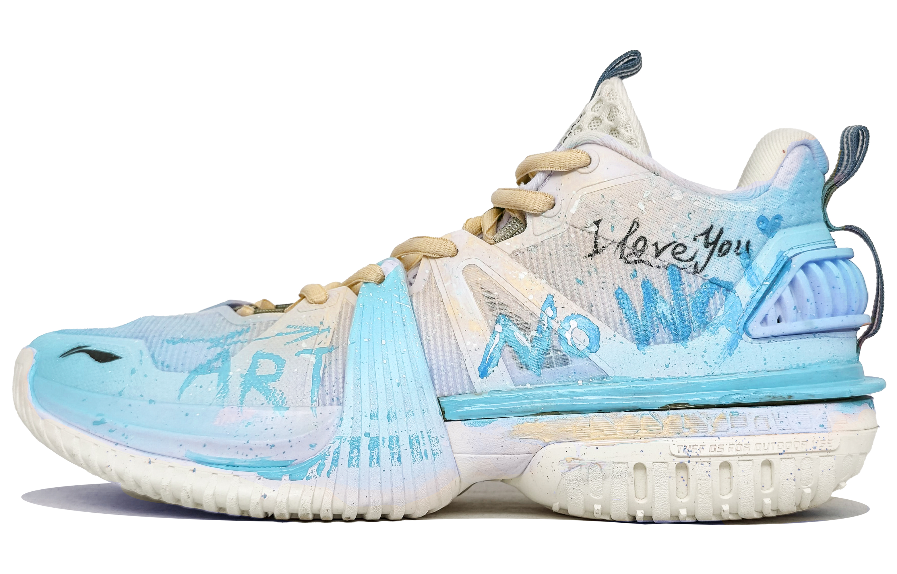 LiNing Storm 2024 Cushioning Rebound Lightweight Breathable Low top Basketball Shoes Men's Stove Flame Blue