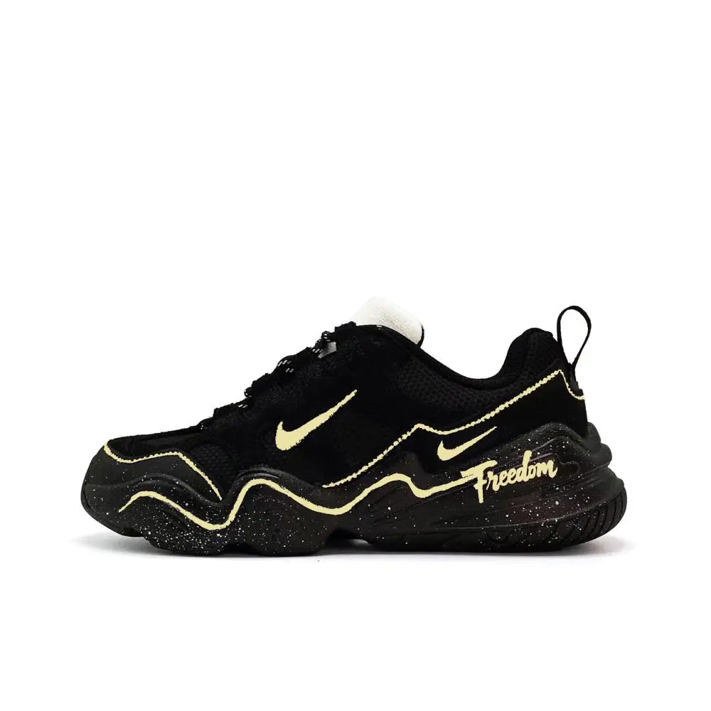 Nike Tech Hera Free Star Abrasion Resistant Breathable Low top Casual Shoes Unisex Black