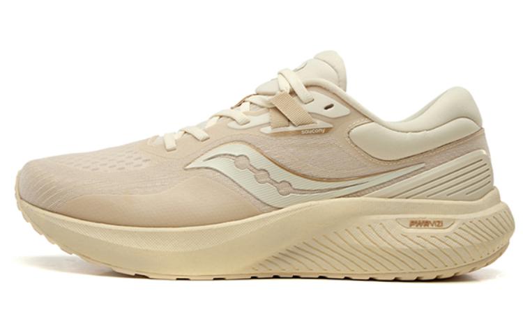 Saucony Surge Shock Absorbers Slip Resistant Abrasion Resistant Low Top Running Shoes Unisex Beige