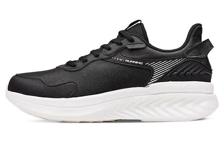 361° Cushioning, Waterproof, Lightweight, Rebound Low top Running Shoes Men's Black White