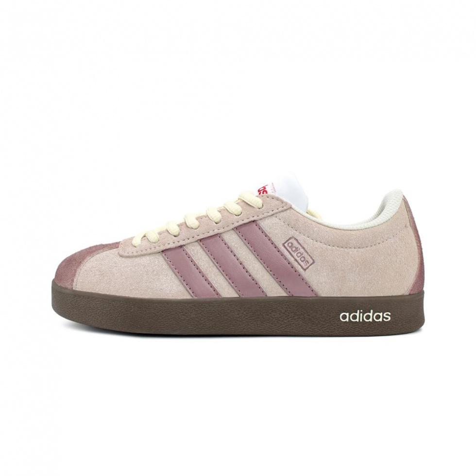 Adidas Neo VL Court 2.0 Impact Resistant, Abrasion Resistant, Lightweight Low Top Skateboard Shoes Unisex Pastel Pink