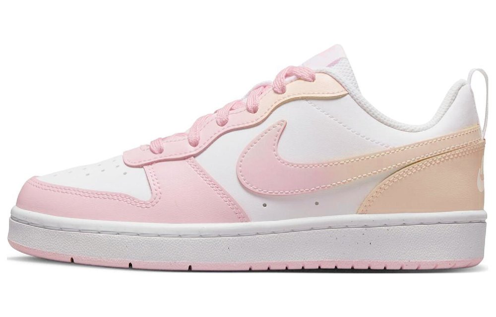 Nike Court Borough 2 Anti-Slip Wear-Resistant Low-Top Skateboard Shoes GS Pink