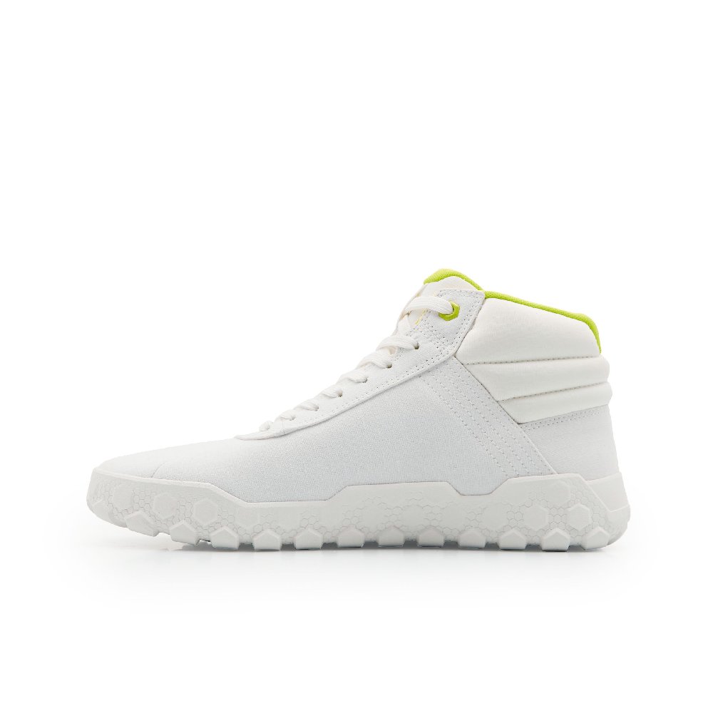 CAT Hex + Mid Canvas CODE Lightweight High-Top Outdoor Shoes Unisex White