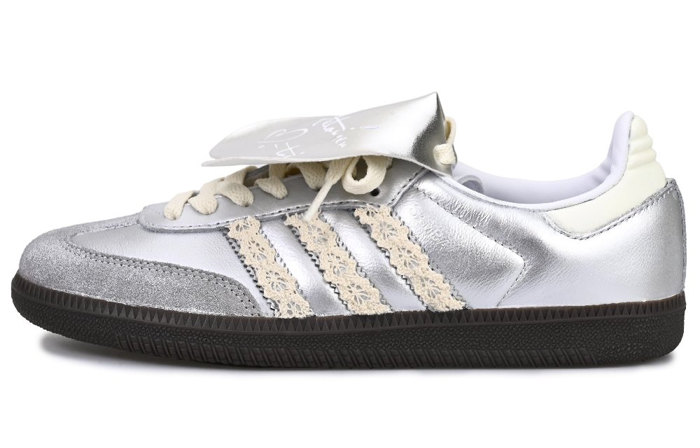 Adidas Originals Samba Low Top Skateboard Shoes Unisex Silver