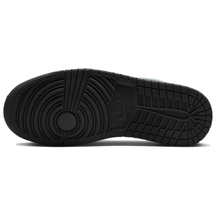 Jordan Air Jordan 1 Cushioned Slip-Resistant Low-Top Vintage Basketball Shoes Women's Black Gray