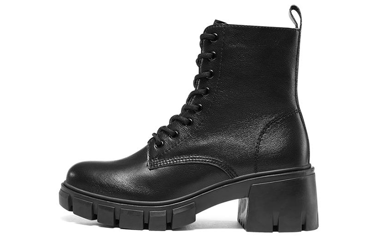 Skechers Top Notch Martin Boots 'Black' Women's