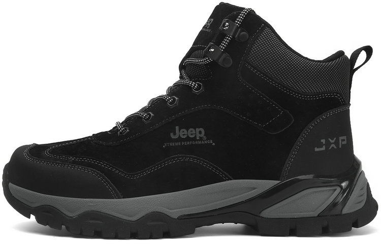 Jeep Mid Top Outdoor Shoes Men's Black