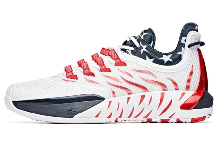 ANTA GH1 Basketball Shoes Men's Low top White/Red/Black