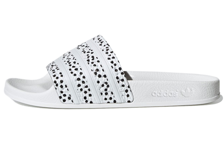 Adidas Adilette Slides 'White Black' Women's