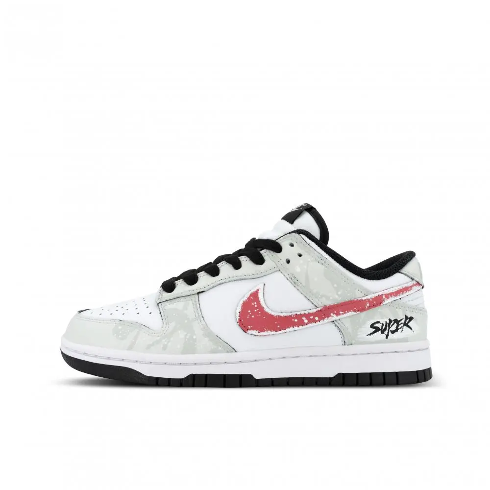 Nike Dunk Low Panda, City Phantom Low top Skateboard Shoes Unisex Gray White