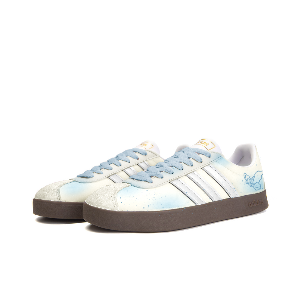Adidas Neo VL Court 2.0 Anti Slip Wear Resistant Low Top Skateboard Shoes Unisex Light Yellow