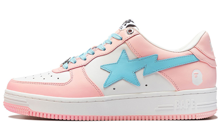A BATHING APE STA Stylish Skateboarding Shoes Women's Pink