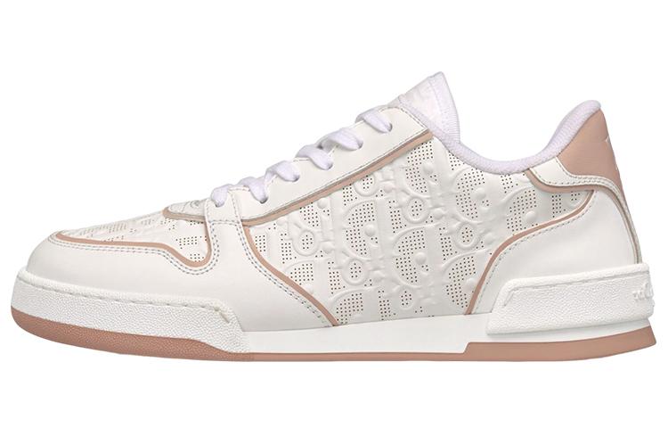 DIOR One White And Nude DIOR Oblique Perforated Calfskin Women's