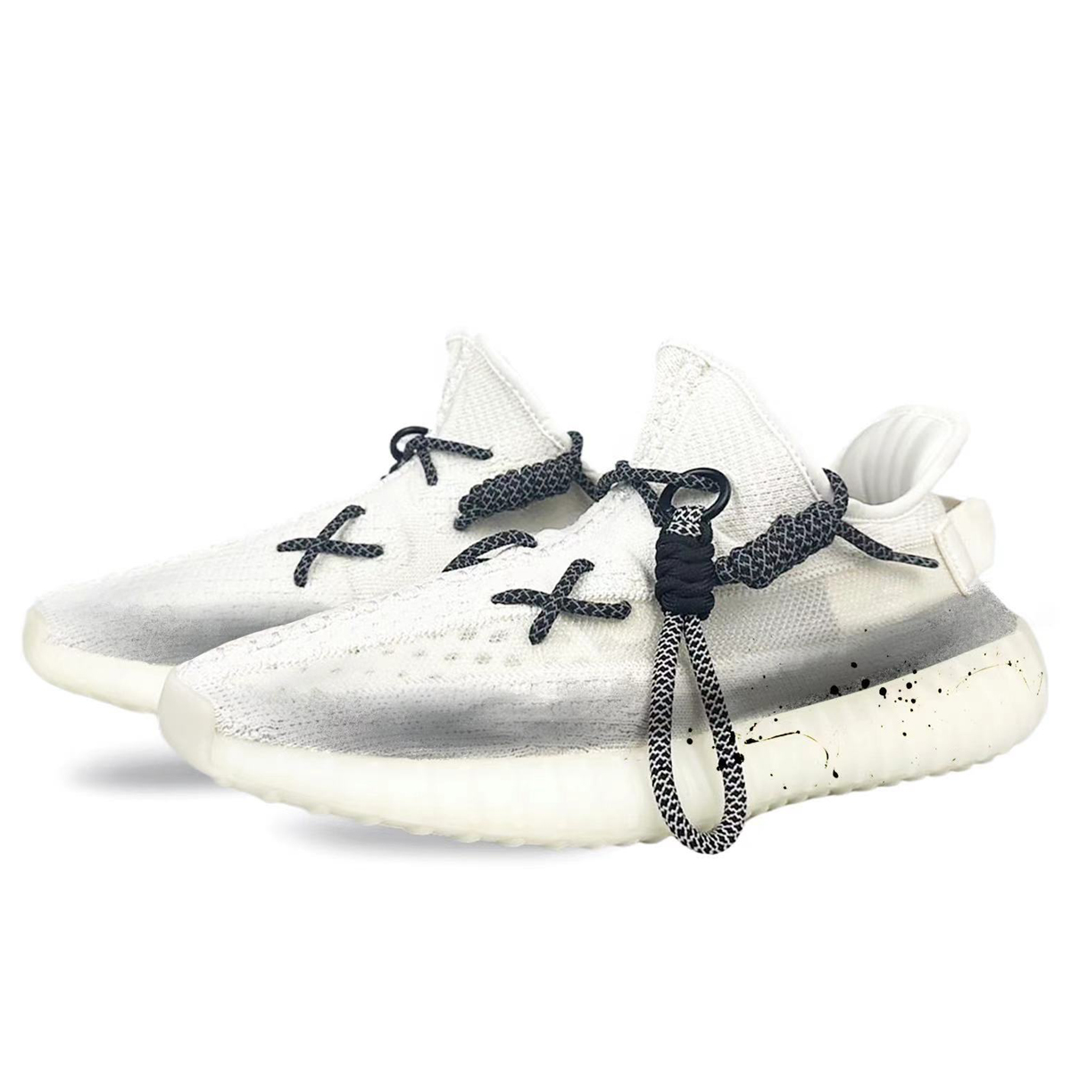 Adidas Originals Yeezy Boost 350 V2 Cushioning Breathable Lightweight Low-Top Casual Shoes Unisex White Gray купить в интернет-магазине Yoocart с быстрой доставкой по России.