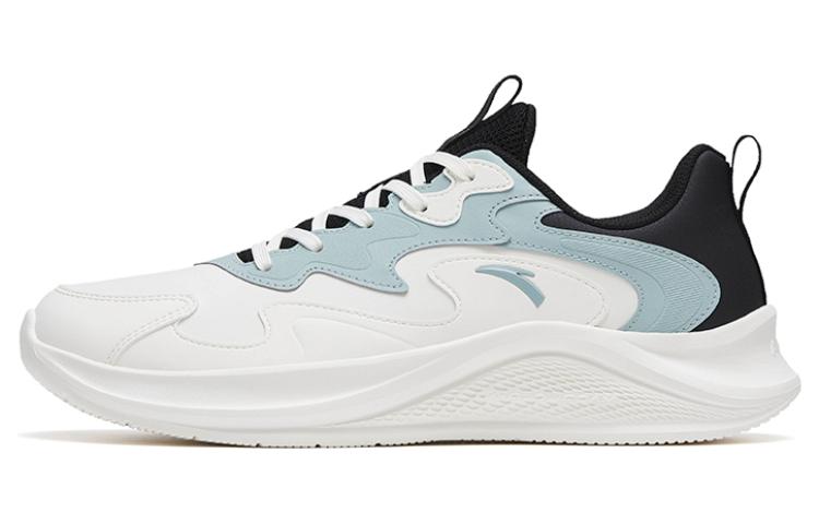 Anta Walk Abrasion Resistant Breathable Low top Running Shoes Men's White Black Blue