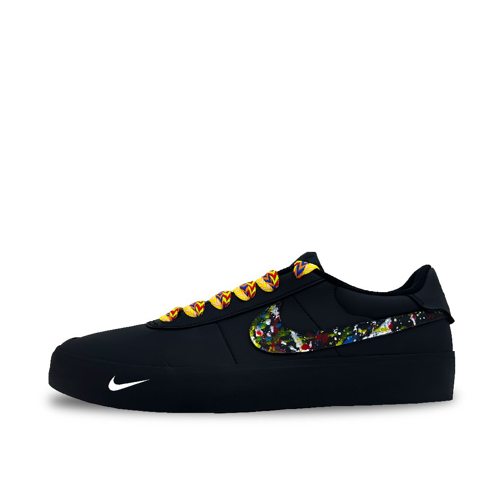 Nike Court Shot Low Top Skateboard Shoes Unisex Black