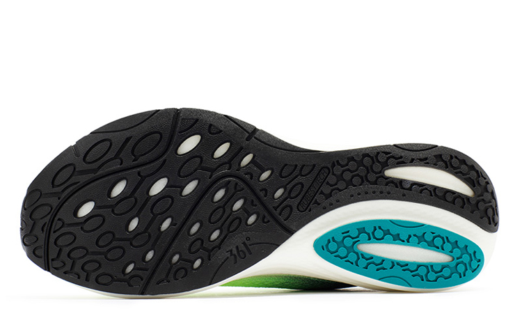 361° QU!KFOAM Cushioning Abrasion Resistant Breathable Low Top Running Shoes Men's Dark Lake Green