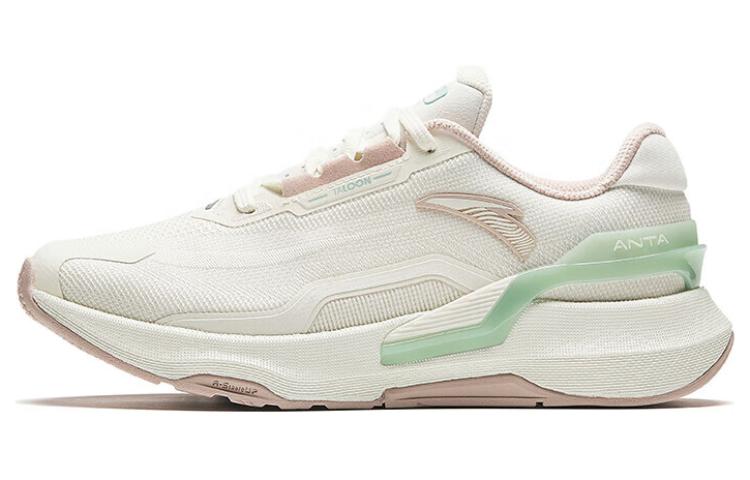 Anta Burning Refinement Abrasion Resistant Slip Resistant Low Top Running Shoes Women's White Green