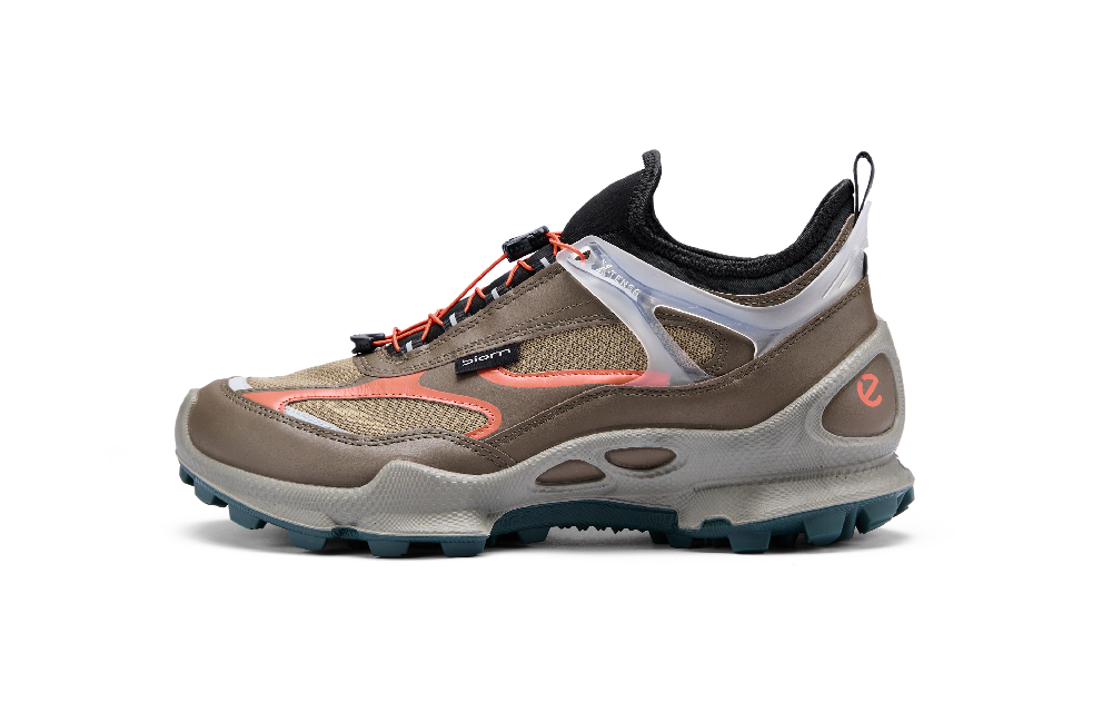 Ecco Biom C Trail Low Top Outdoor Shoes Men's Military Green Cardamom Brown Pumpkin