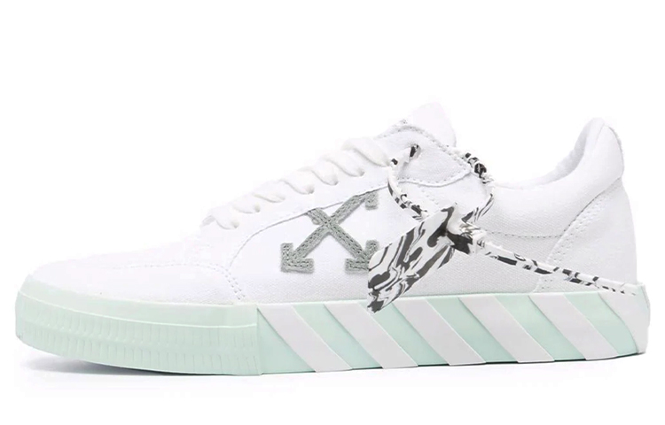 OFF WHITE Vulc Low Eco Canvas White Mint Green