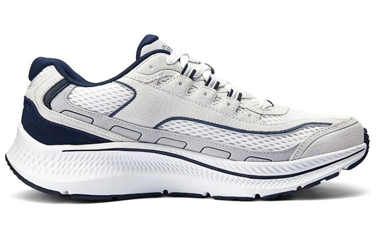 Skechers Low-Top Casual Running Shoes Men's White Blue