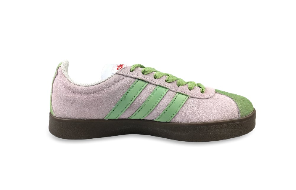Adidas Neo VL Court 2.0 Slip Resistant, Abrasion Resistant, Lightweight Low Top Skateboard Shoes Unisex Pink