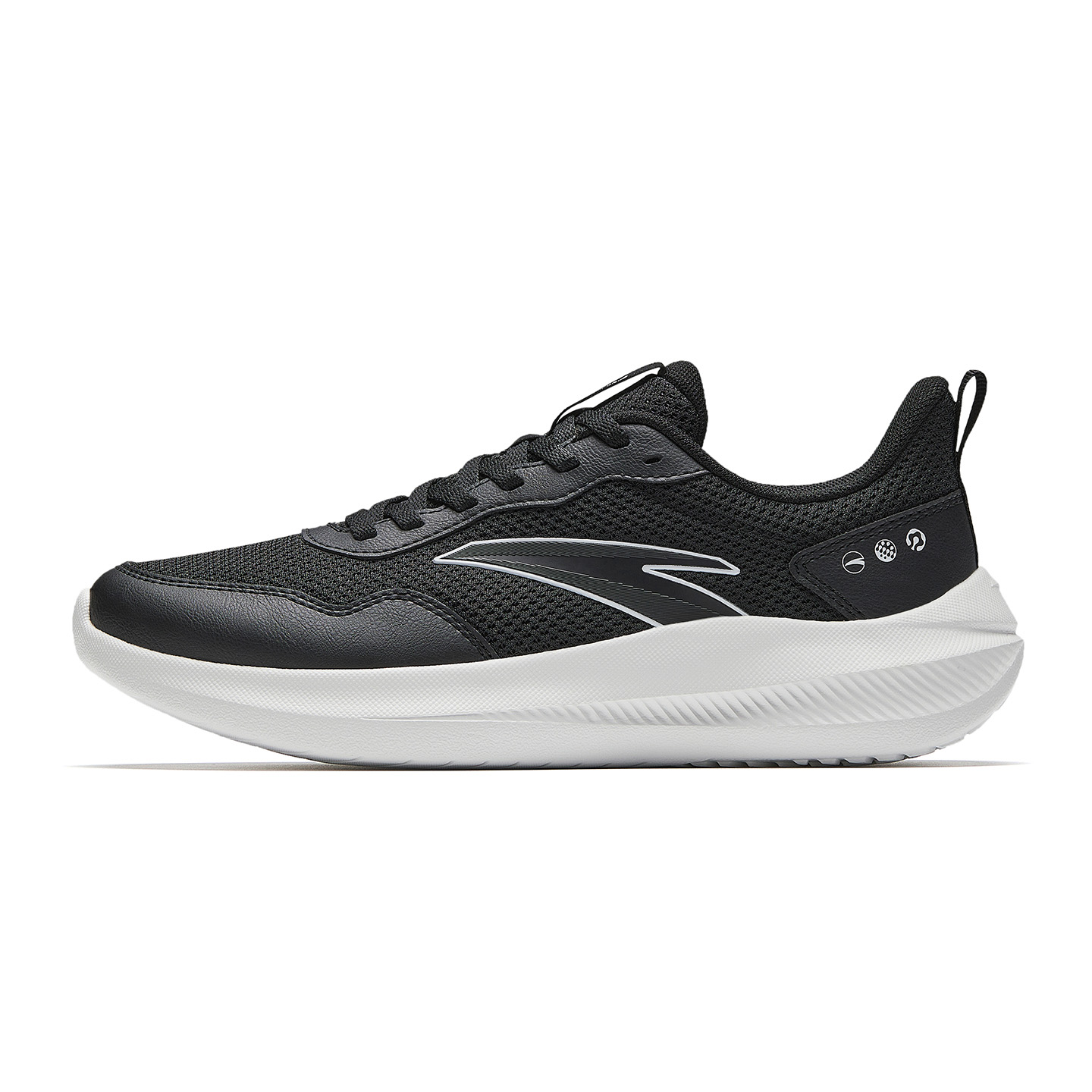 Anta Lightweight Shock Absorbers Jogging Shoes Women's Basic Black/Papyrus White