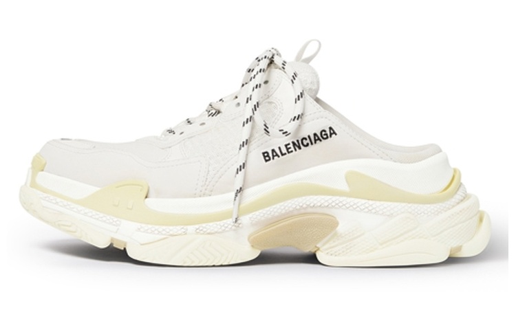 Balenciaga Triple S Mules 'White Double Foam And Mesh'