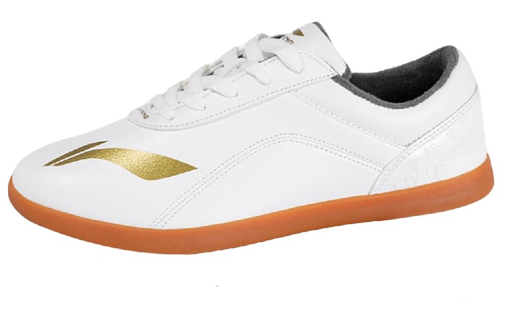LiNing Cushioned Slip-Resistant Low-Top Casual Shoes Unisex White