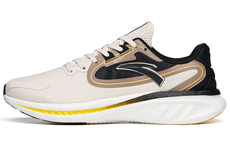 Anta Martian Foam Breathable Wear-Resistant Slip-Resistant Low-Top Running Shoes Men's Linen Gray