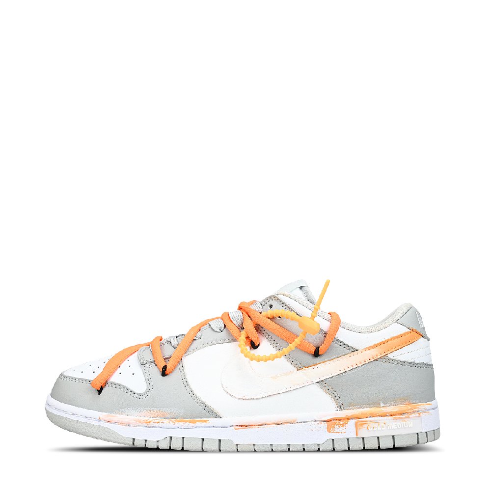 Nike Dunk Anti Slip Wear Resistant Low Top Skateboard Shoes Unisex Light Gray