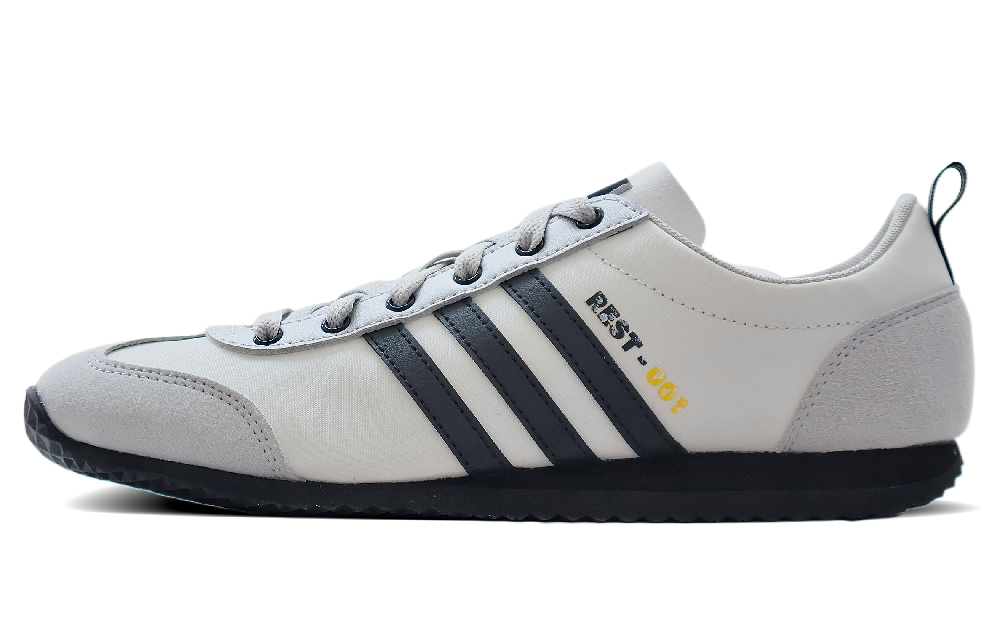 Adidas VS JOG 2.0 Abrasion Resistant Low Top Casual Shoes Unisex Silver Gray Black