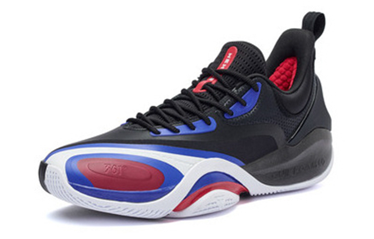 361° Basketball Shoes Men Low-Top Black/Blue