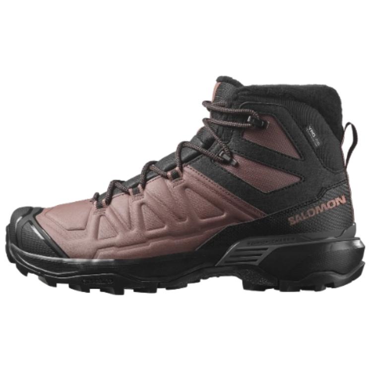 SALOMON Slip-Resistant Warm And Wear-Resistant High-Top Trekking Shoes Women's Black