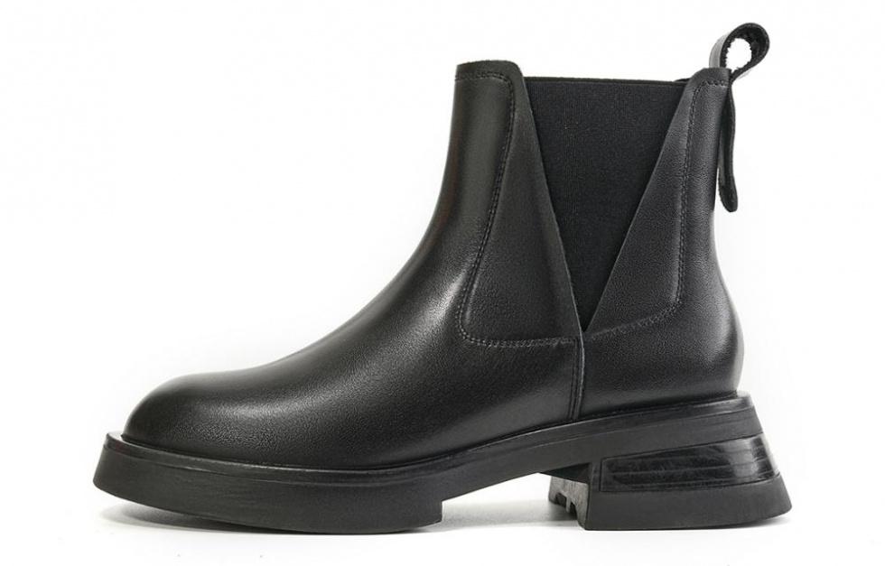 EBLAN Short Chelsea Boots Women's Black