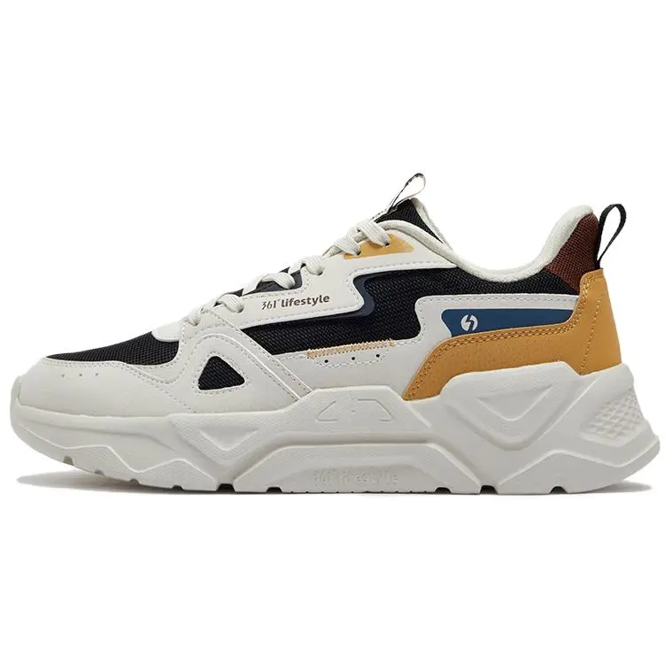 361° Anti Slip Wear Resistant Low Top Casual Shoes Men's Beige Black Brown
