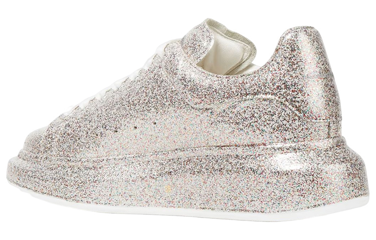 Alexander McQueen Oversized Sneaker Glitter 'Silver' Women's