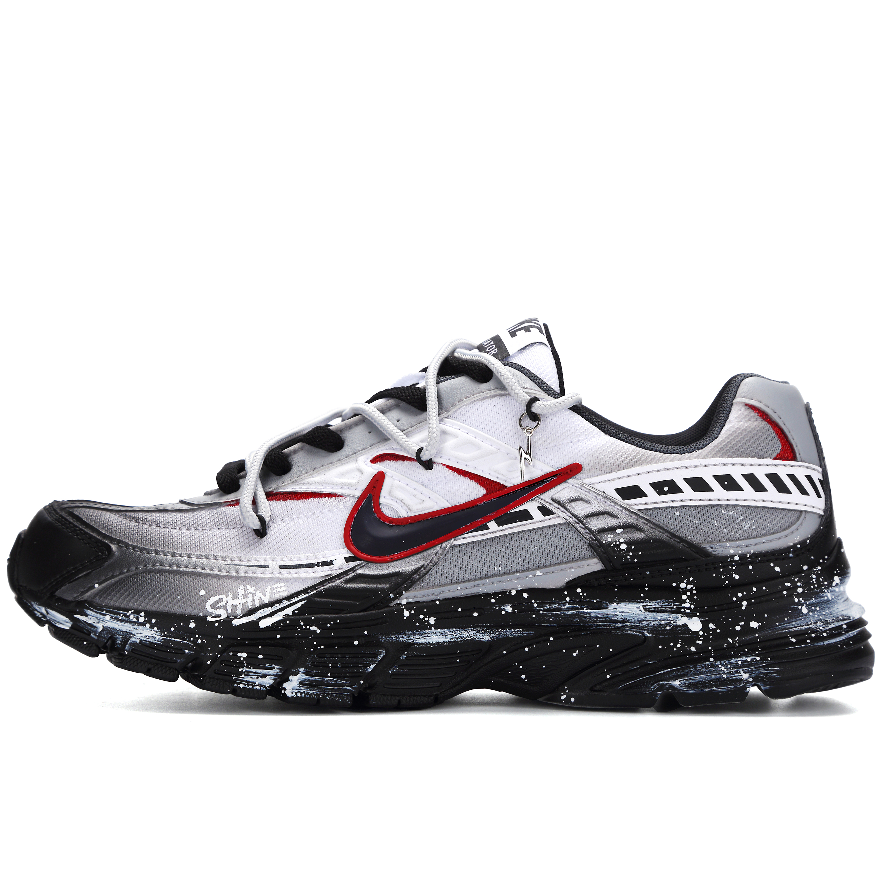 Nike Initiator Abrasion Resistant Low Top Running Shoes Men's Black White Gray купить в интернет-магазине Yoocart с быстрой доставкой по России.