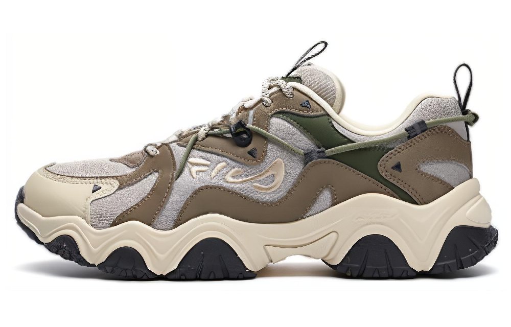 FILA Fluid 4 Cat Paw 4.0 Cushioning Wear-Resistant Low-Top Casual Shoes Men's Gray