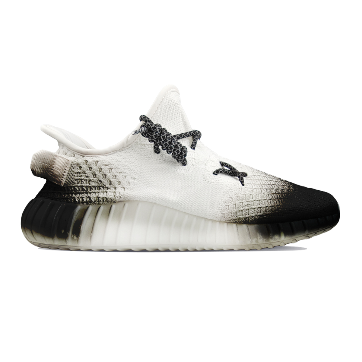 Adidas Originals Yeezy Boost 350 V2 Abrasion Resistant Low Top Casual Shoes Unisex White Black купить в интернет-магазине Yoocart с быстрой доставкой по России.